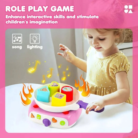 Kids Magic Cooking Pot Toy with Lights & Music