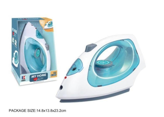 Kids Toy Steam Iron – Pretend Play Iron with Light & Spray