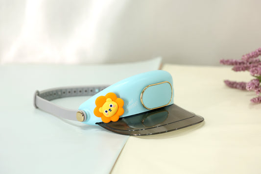 Kids Cooling Fan Cap with Silicone Charm – Rechargeable Summer Head Fan