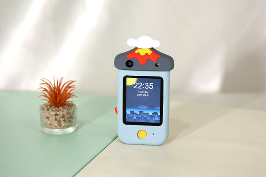 Kids Smart 2.8" Touchscreen Phone with Rotating Camera, Music & Games (Dino)