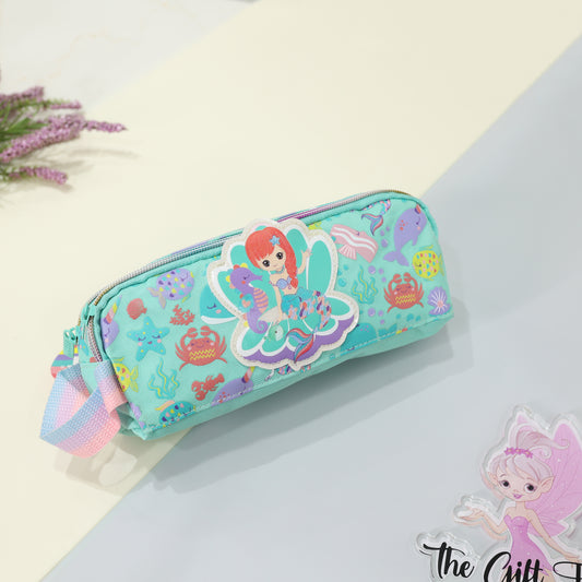 Vest Premium Butterfly & Mermaid Kids Stationery Pouch