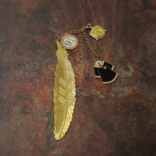 Harry Potter House Crest Metal Feather Bookmark