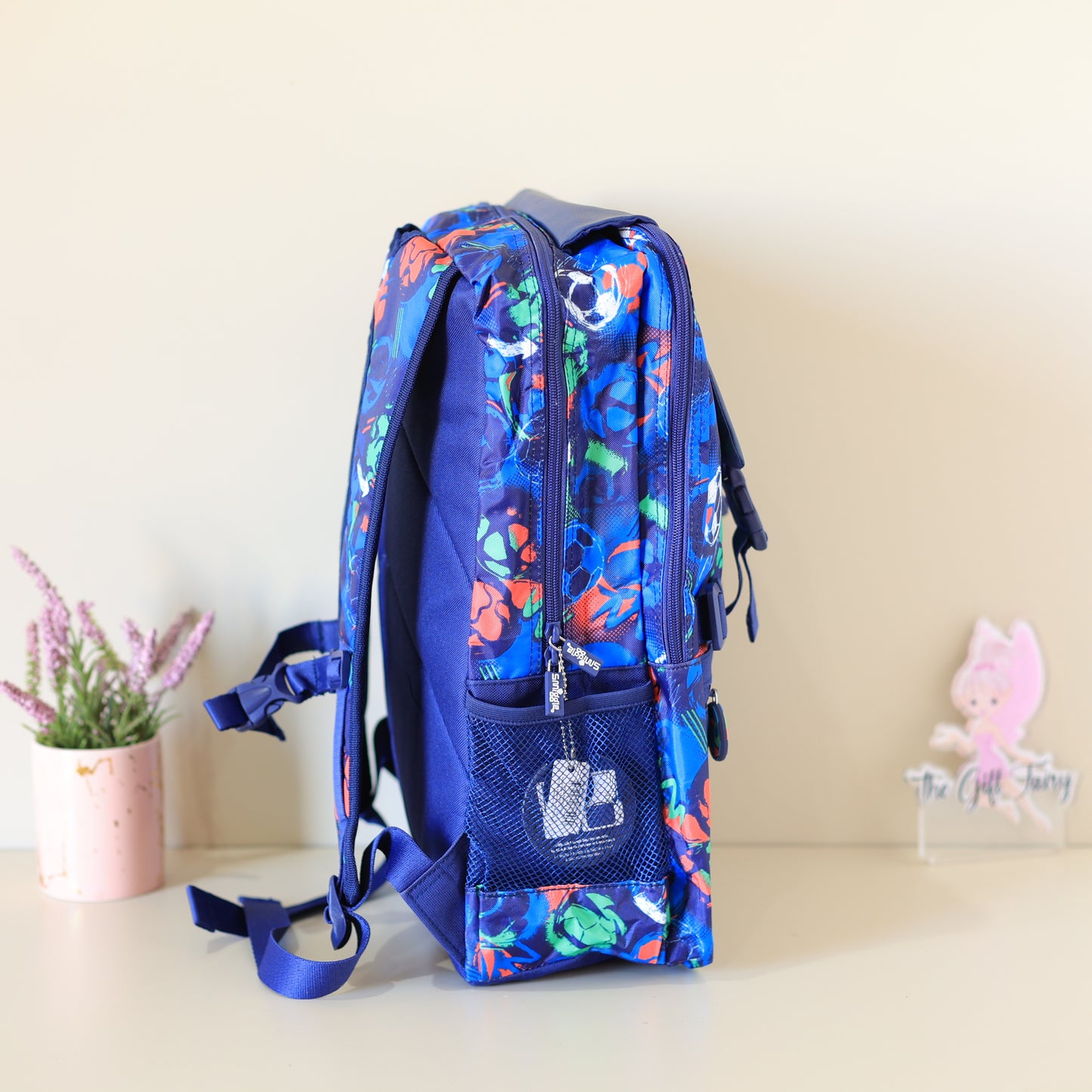 Smiggle Football Print 18" School Backpack for Kids