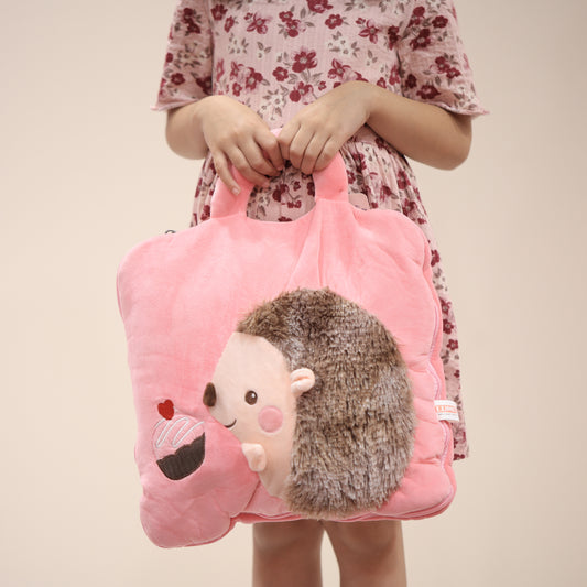 Snuggle Buddy 2-in-1 Baby Blanket | Pillow & Soft Toy with Zipper Cover