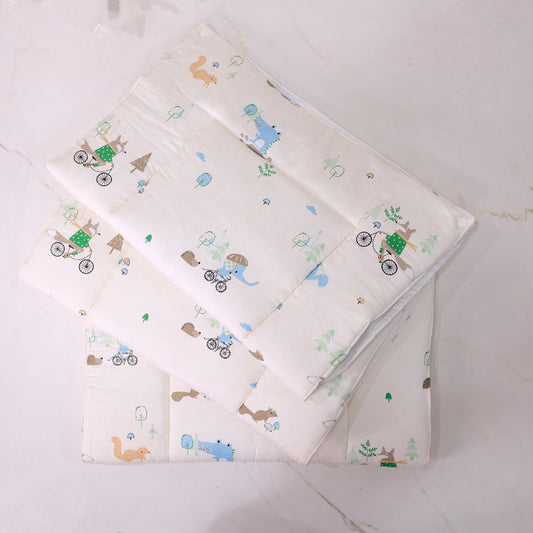 Pure Muslin Baby Carrier Nest + Infant Mattress Set Combo – 3 Replacement Mattresses with Waterproof Sheet