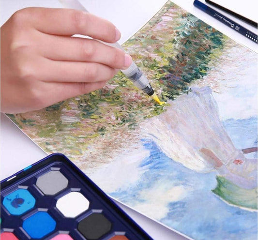 Giorgione 24 Color Solid Watercolor Cakes Set – Tin Box