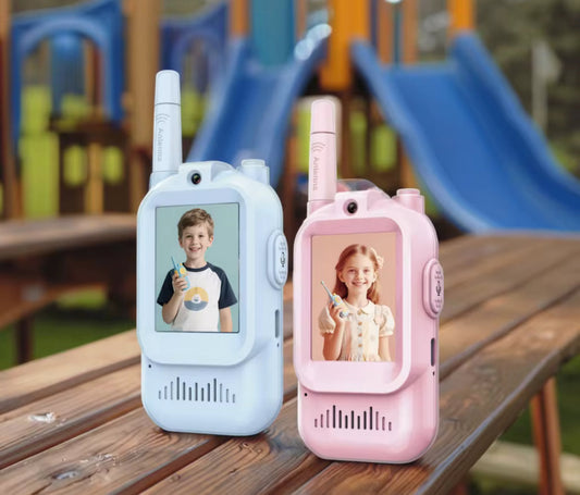 Video Walkie Talkies 2.0 | 2” Screen, Share Pic, Micro Chat, Click Pics.