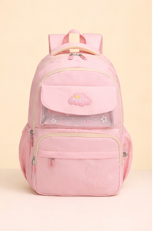 PeiLiJIA Premium Kids School Backpack 18 Inch | Large Capacity Aesthetic Bag with Multi Pockets (4 Colours)