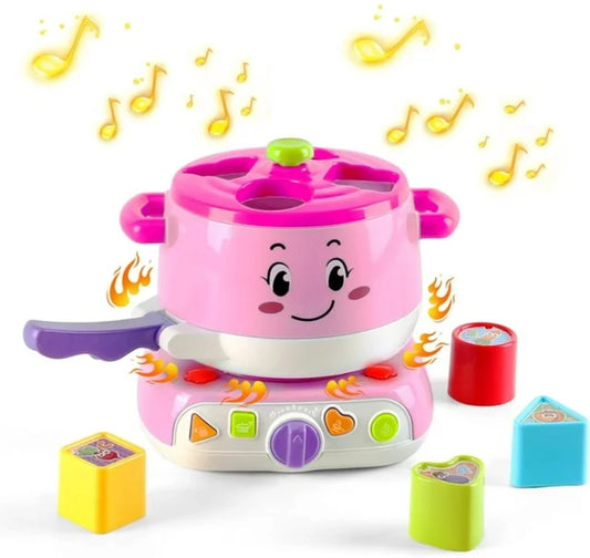 Kids Magic Cooking Pot Toy with Lights & Music
