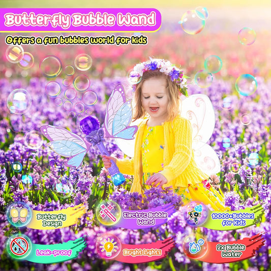 Butterfly Bubble Wand Toy for Kids – Automatic Bubble Maker