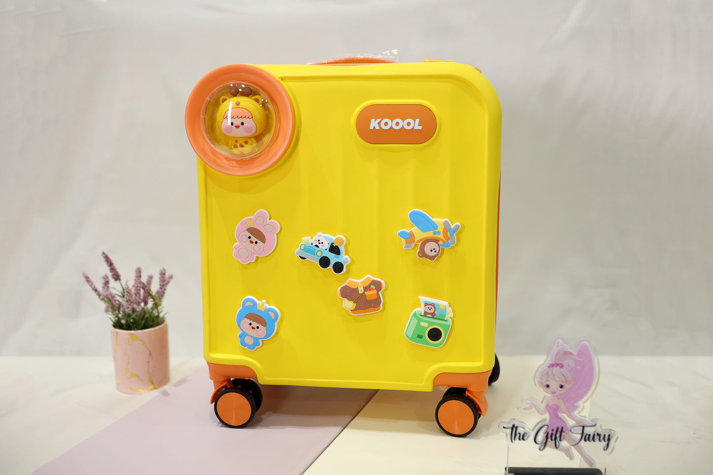 Koool – Kids Premium Ride-On Travel Suitcase | Sunny Yellow