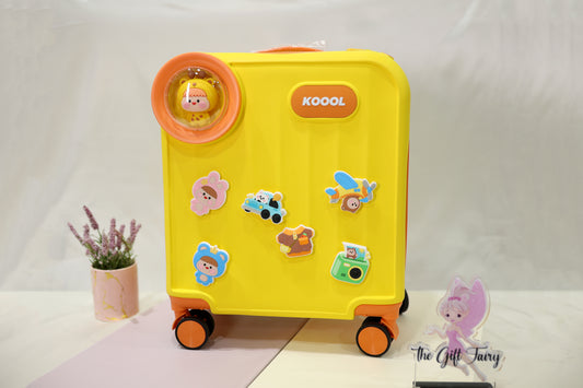 Koool – Kids Premium Ride-On Travel Suitcase | Sunny Yellow