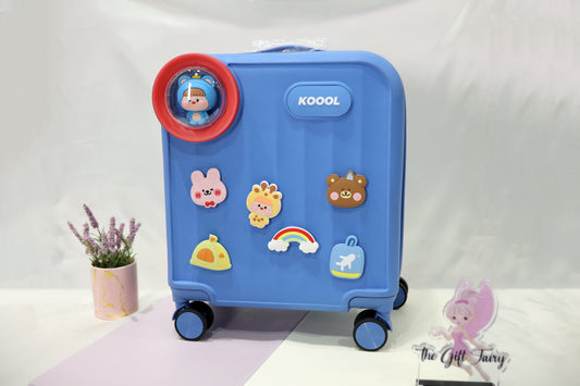 Koool – Kids Premium Ride-On Travel Suitcase | Ocean Blue