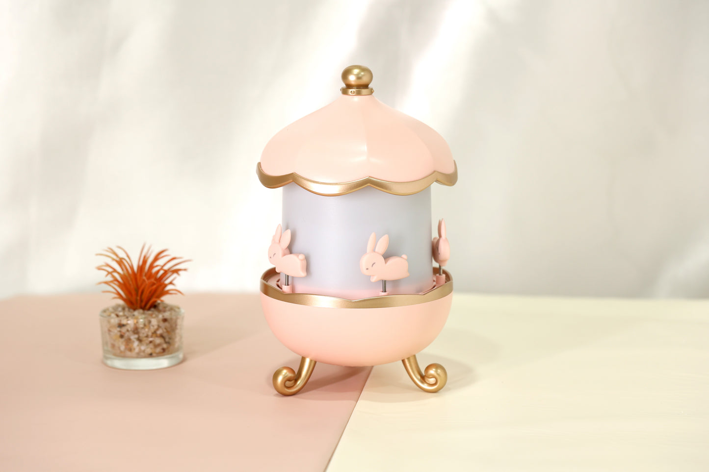 Rotating Carousel Projection Night Lamp