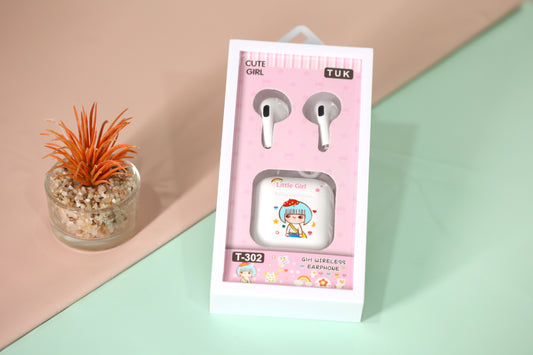 Cute Girl Wireless Earbuds with Cartoon Case