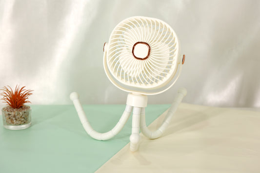 Flexible Tripod USB Mini Fan for Desk, Bed & Travel