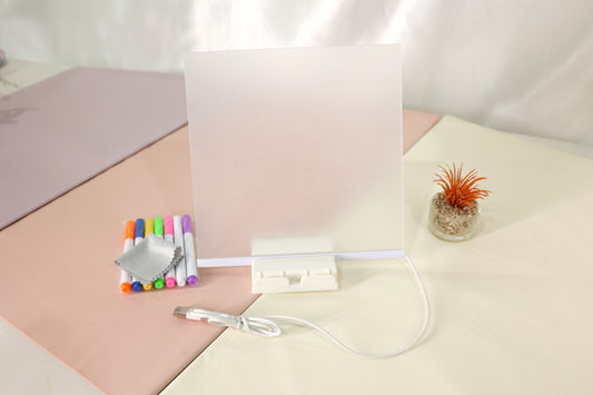 DIY Acrylic LED Writing Lamp with Markers [20*19.5cms]