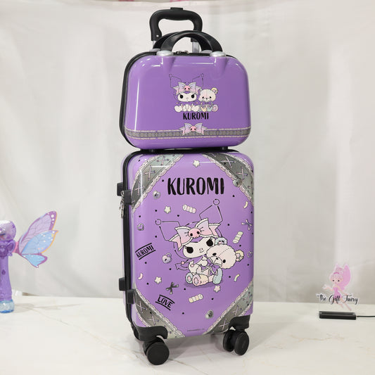Kids Character Trolley Suitcase with Mini Carry Case Set [20 inch]