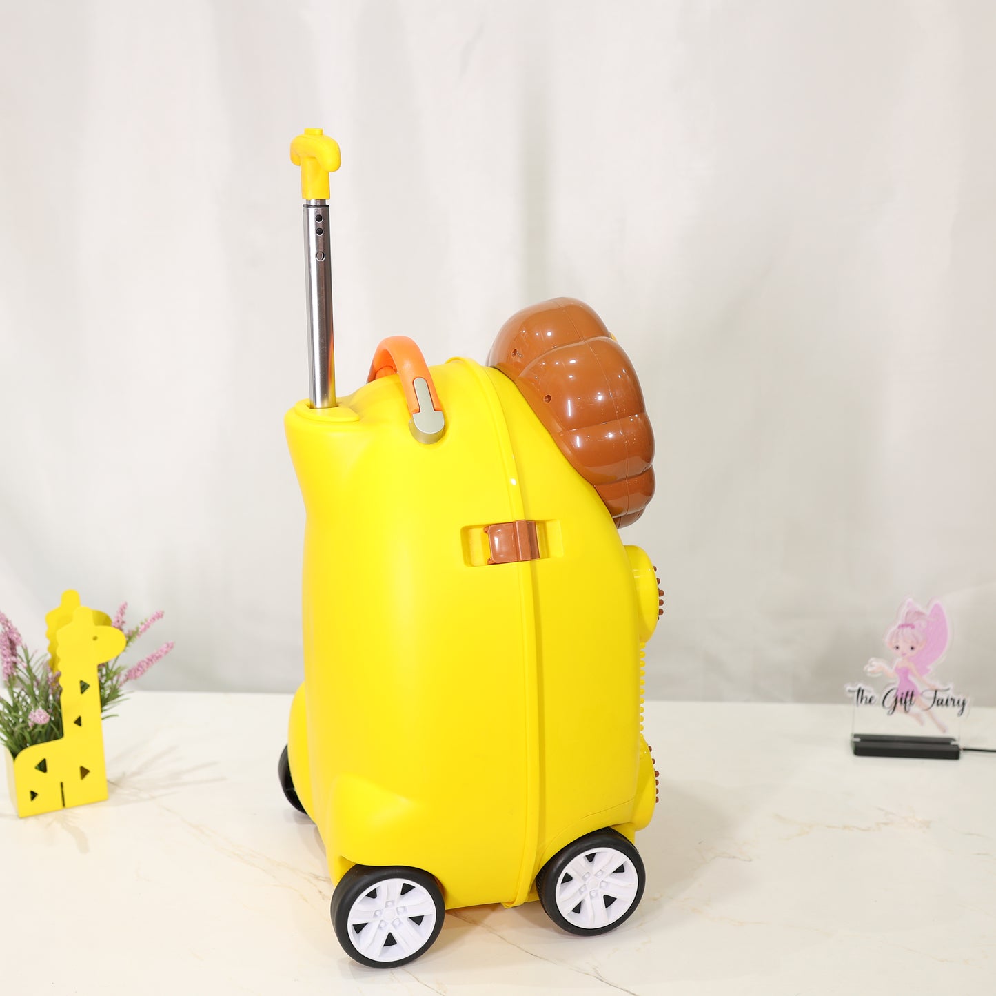 Trolley Luggage Bag With Blocks & Bluetooth Speaker with Mic – Lion Design