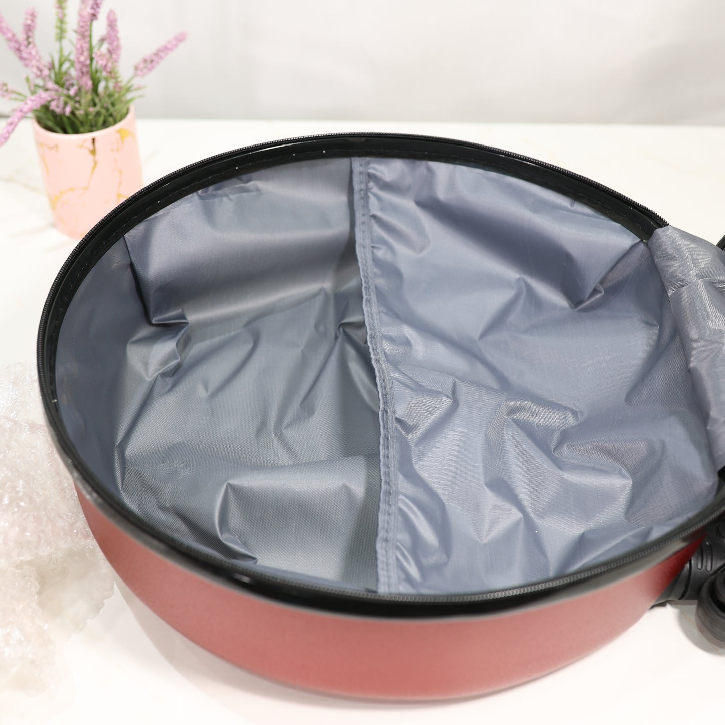 Kids Round Trolley Suitcase with Cartoon Print – Lightweight Cabin Travel Bag