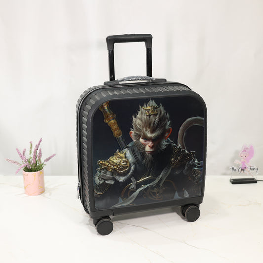 3D Kids Hardcase Trolley Luggage with Cartoon Print | Lightweight Travel Suitcase [17 INCH]