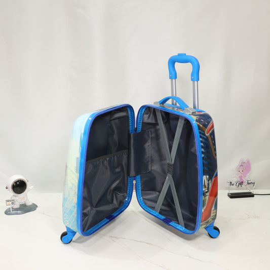 Marvel Spiderman Kids Hard Shell Trolley Suitcase – Blue [16 inches]