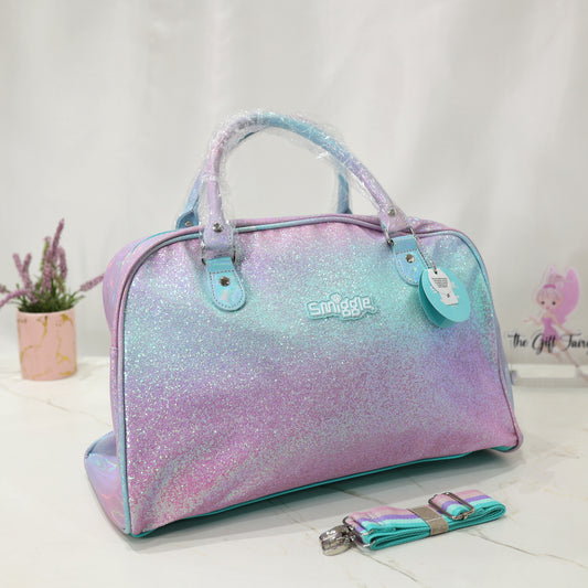 Smiggle Glitter Kids Travel Handbag – Pastel Multicolor