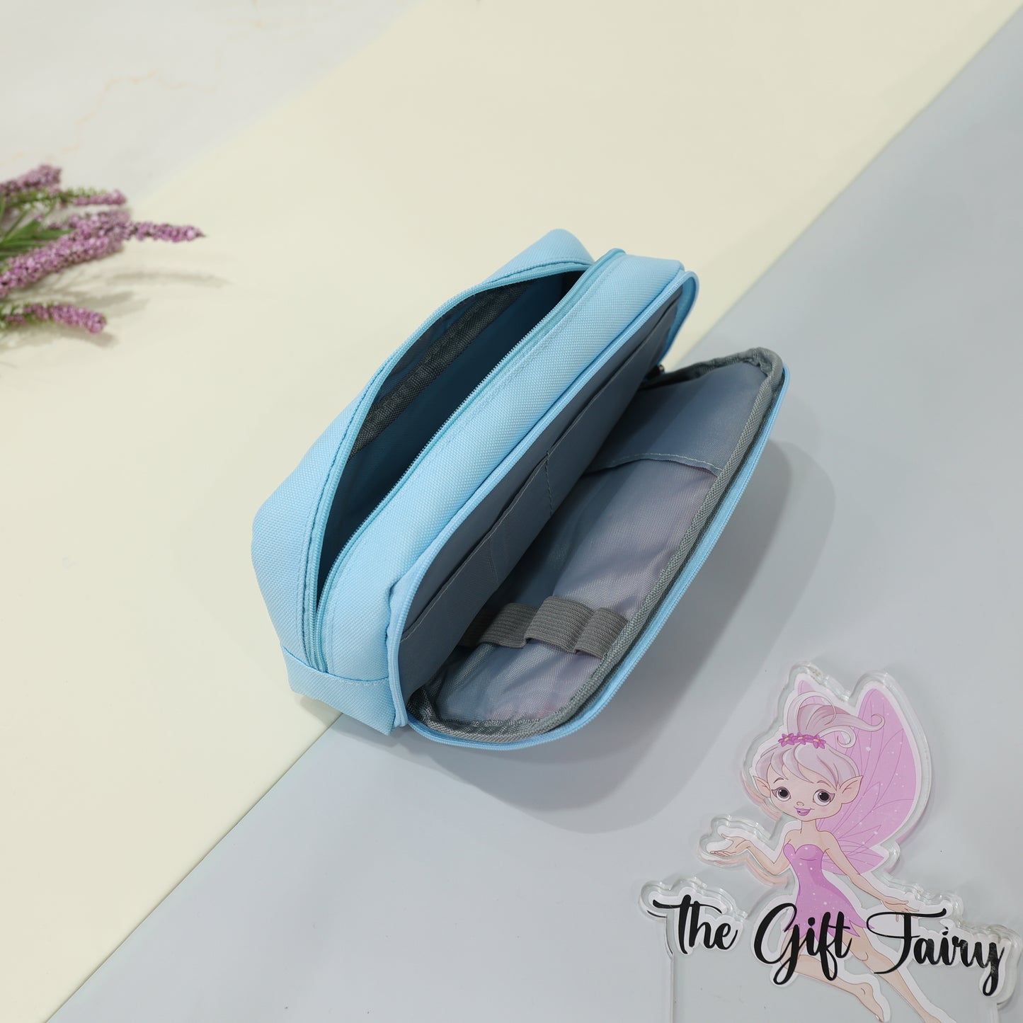 Sturdy Multi-Pocket Fabric Stationery Pouch [Believe in yourself pouch]