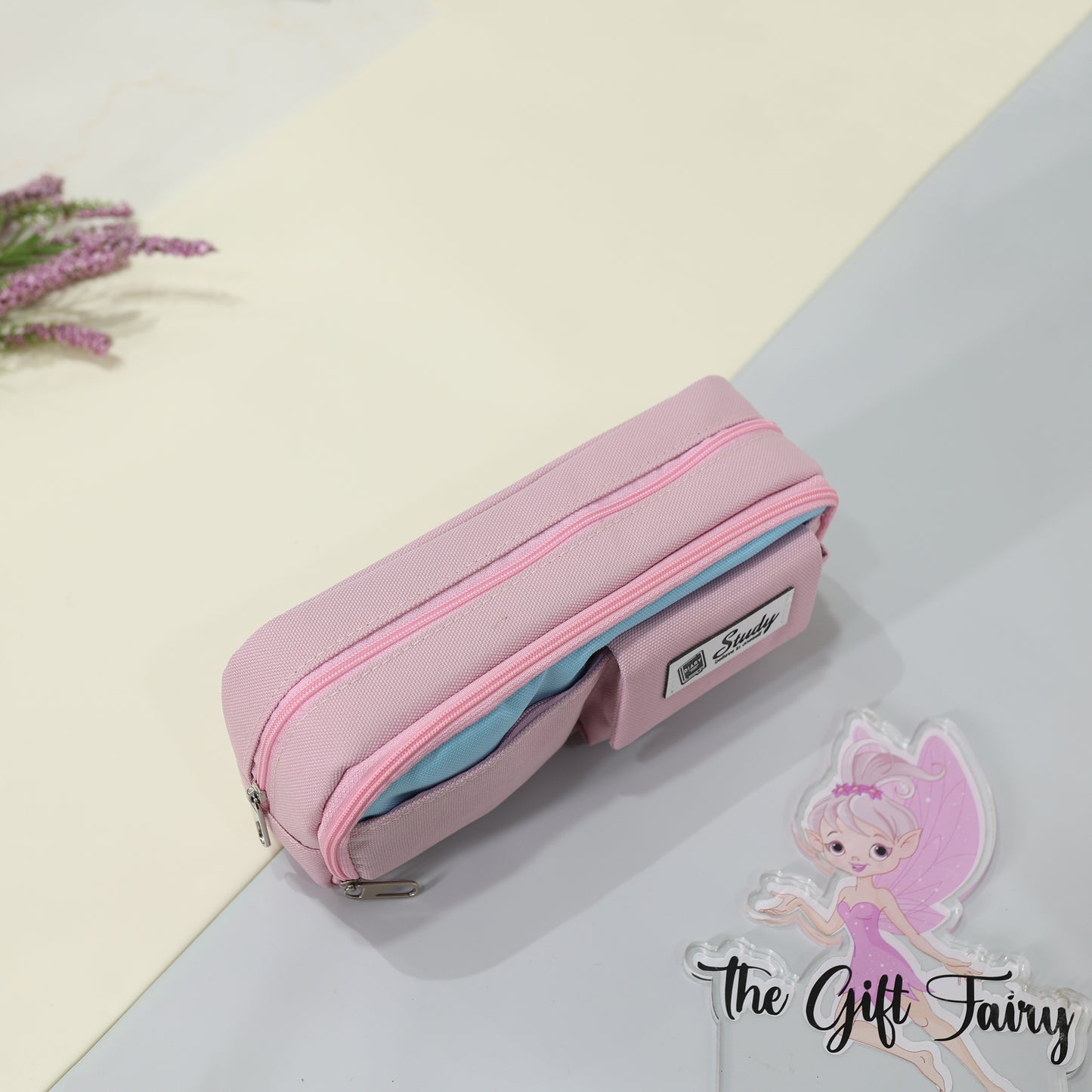 Sturdy Multi-Pocket Fabric Stationery Pouch [Believe in yourself pouch]