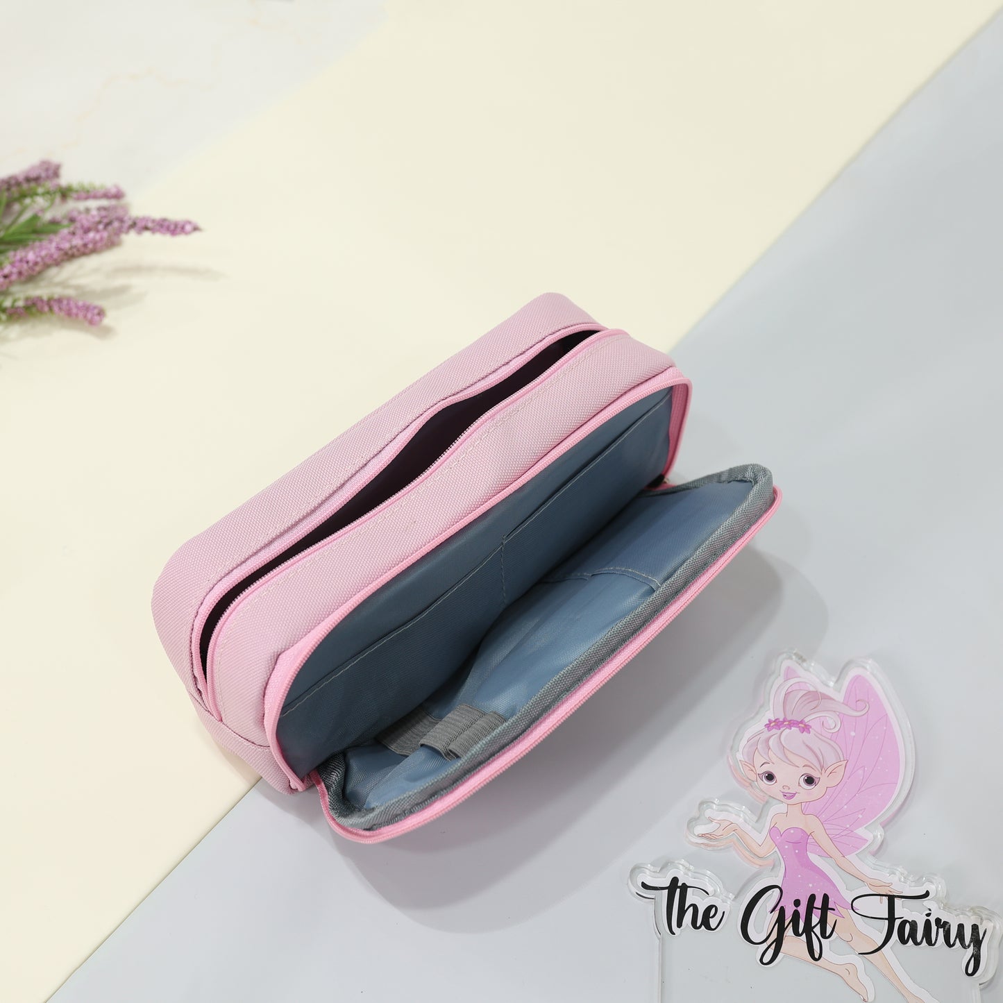 Sturdy Multi-Pocket Fabric Stationery Pouch [Believe in yourself pouch]