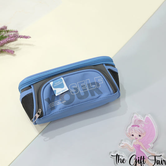 Jumbo Multi-Pocket SELF Zipper Stationery Pouch