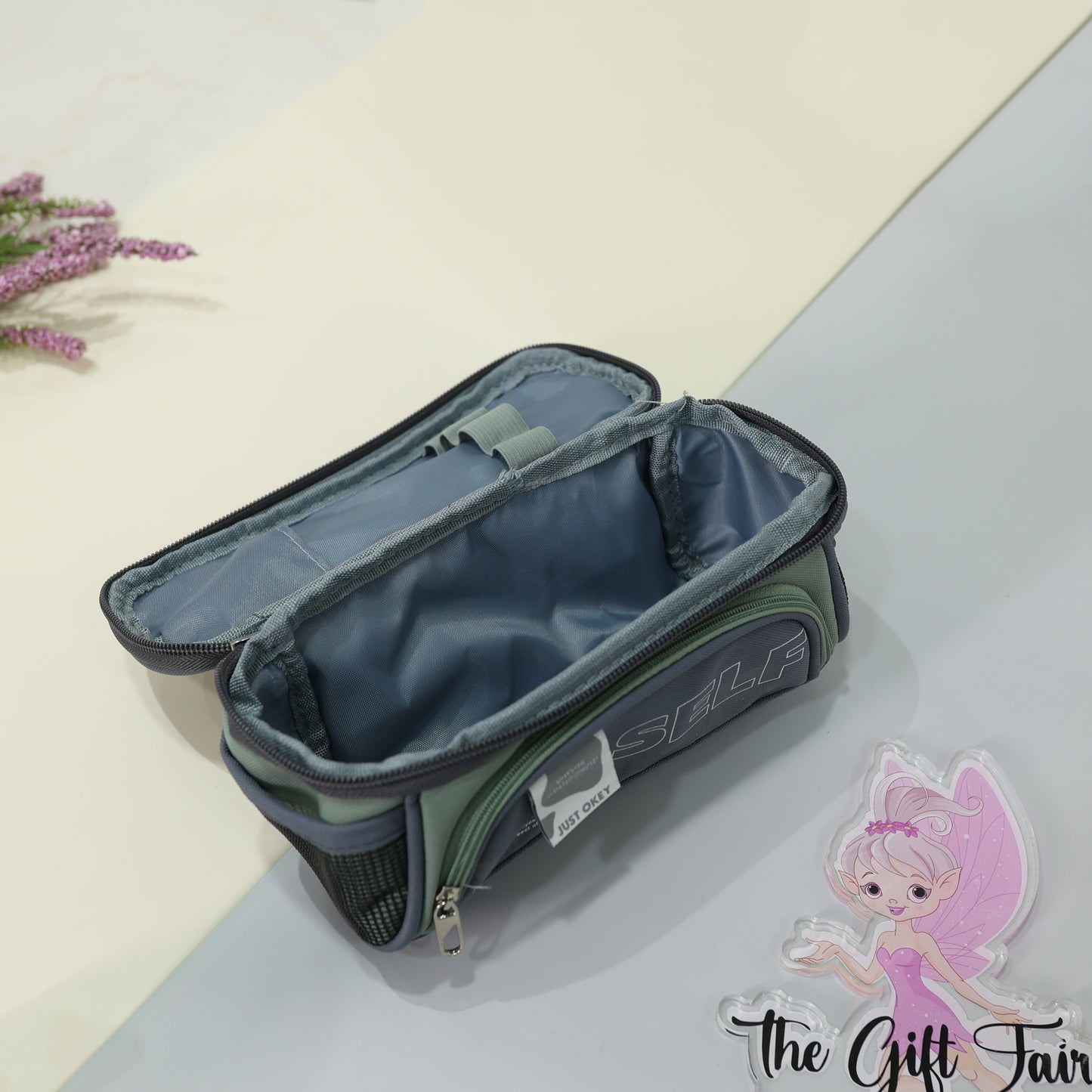 Jumbo Multi-Pocket SELF Zipper Stationery Pouch