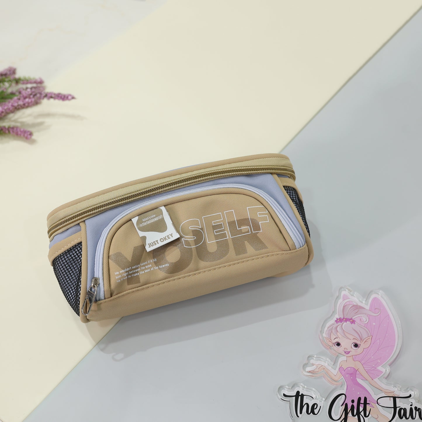 Jumbo Multi-Pocket SELF Zipper Stationery Pouch