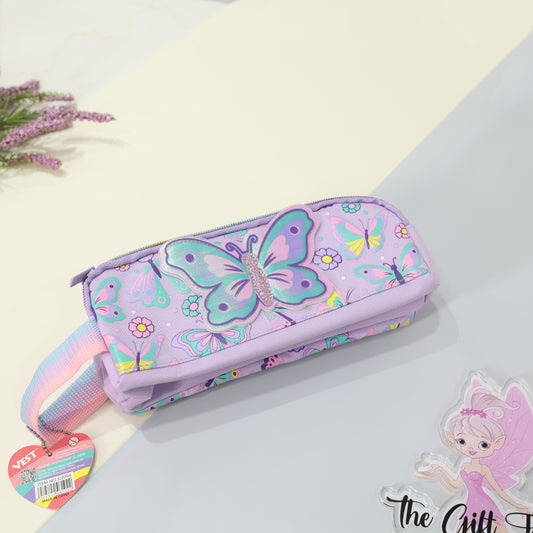Vest Premium Butterfly & Mermaid Kids Stationery Pouch