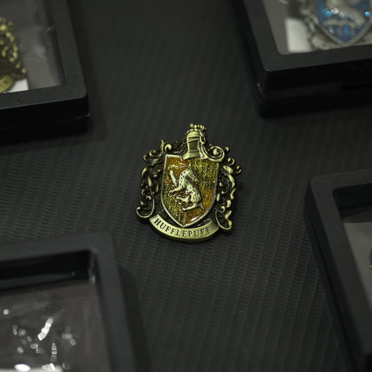 Harry Potter House Crest Metal Pins – Collectible Wizarding Badges