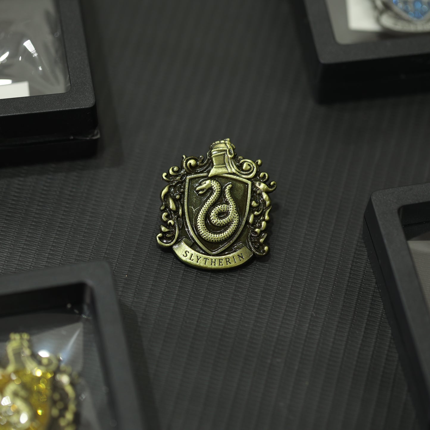 Harry Potter House Crest Metal Pins – Collectible Wizarding Badges