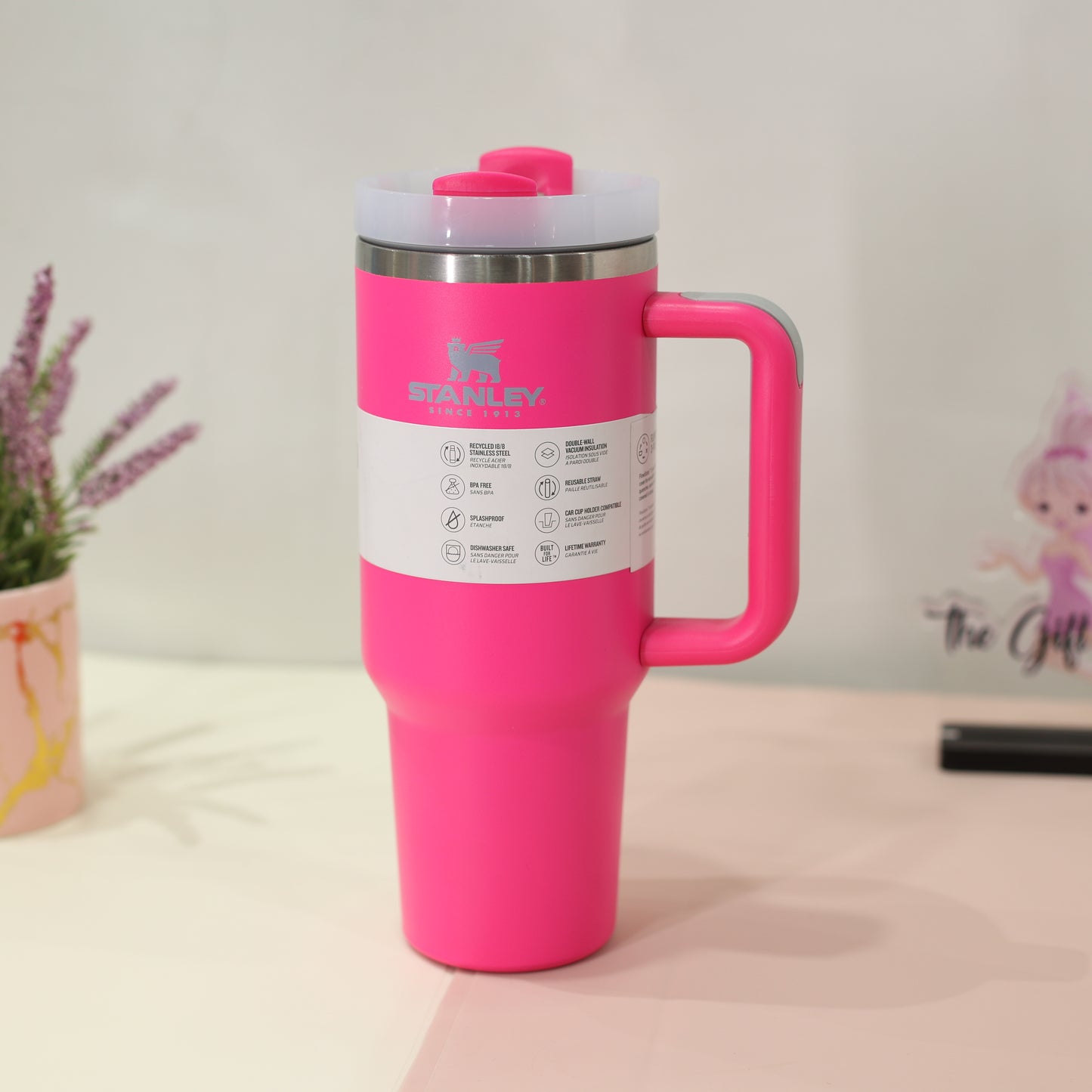 Stanley Quencher Insulated Tumbler | Premium Stainless Steel Mug | Solid Colour. 40oz