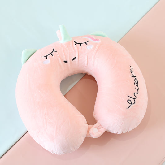 Unicorn Neck Pillow for Kids | Soft Travel Cushion