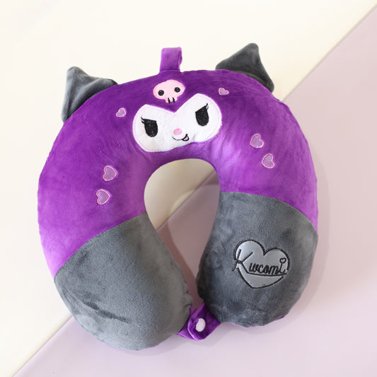 Kuromi Kids Neck Pillow for Travel | Cartoon Cushion