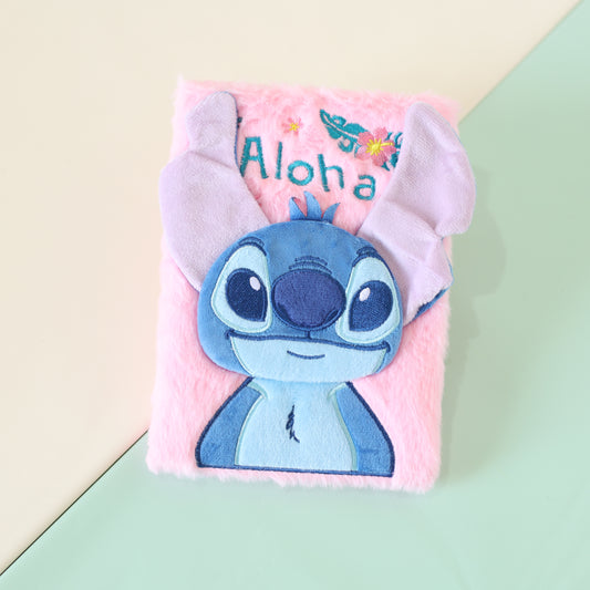 Stitch Soft Furry Diary for Kids