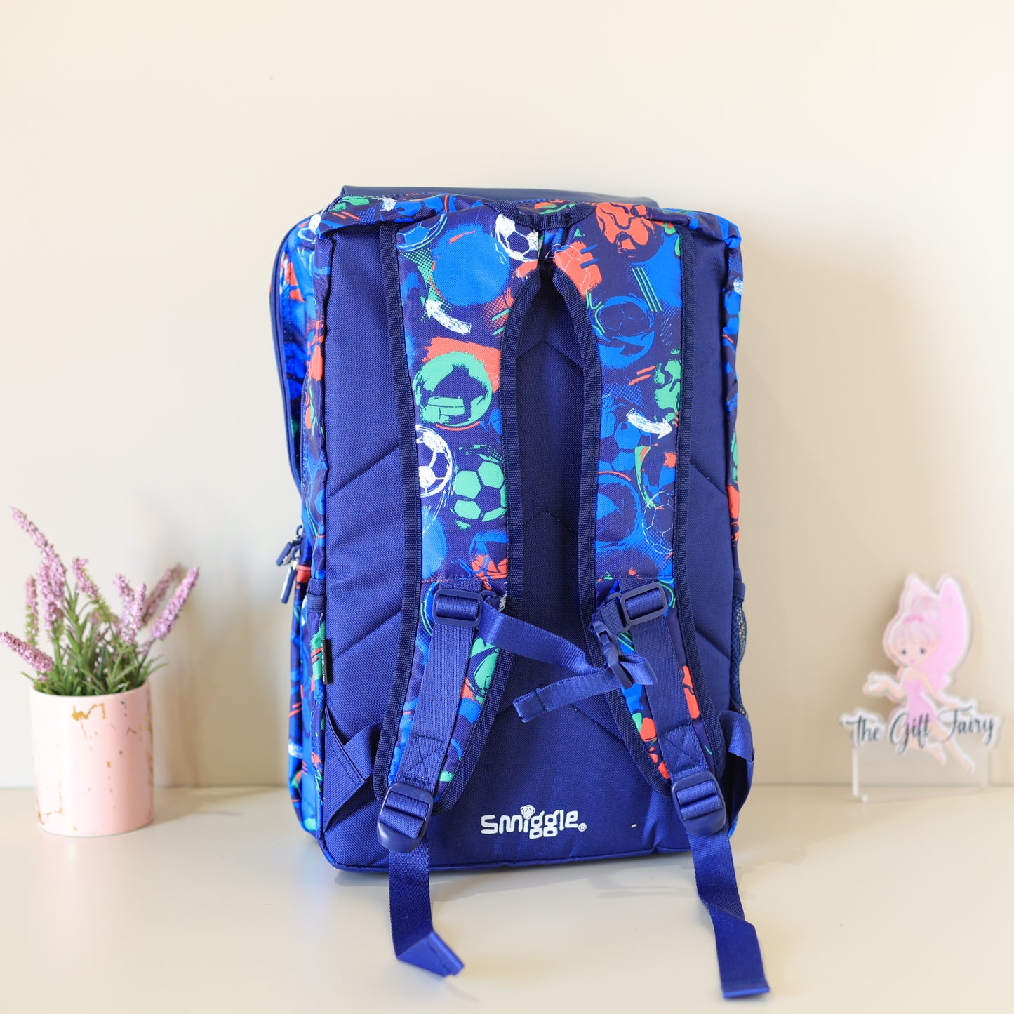 Smiggle Football Print 18" School Backpack for Kids