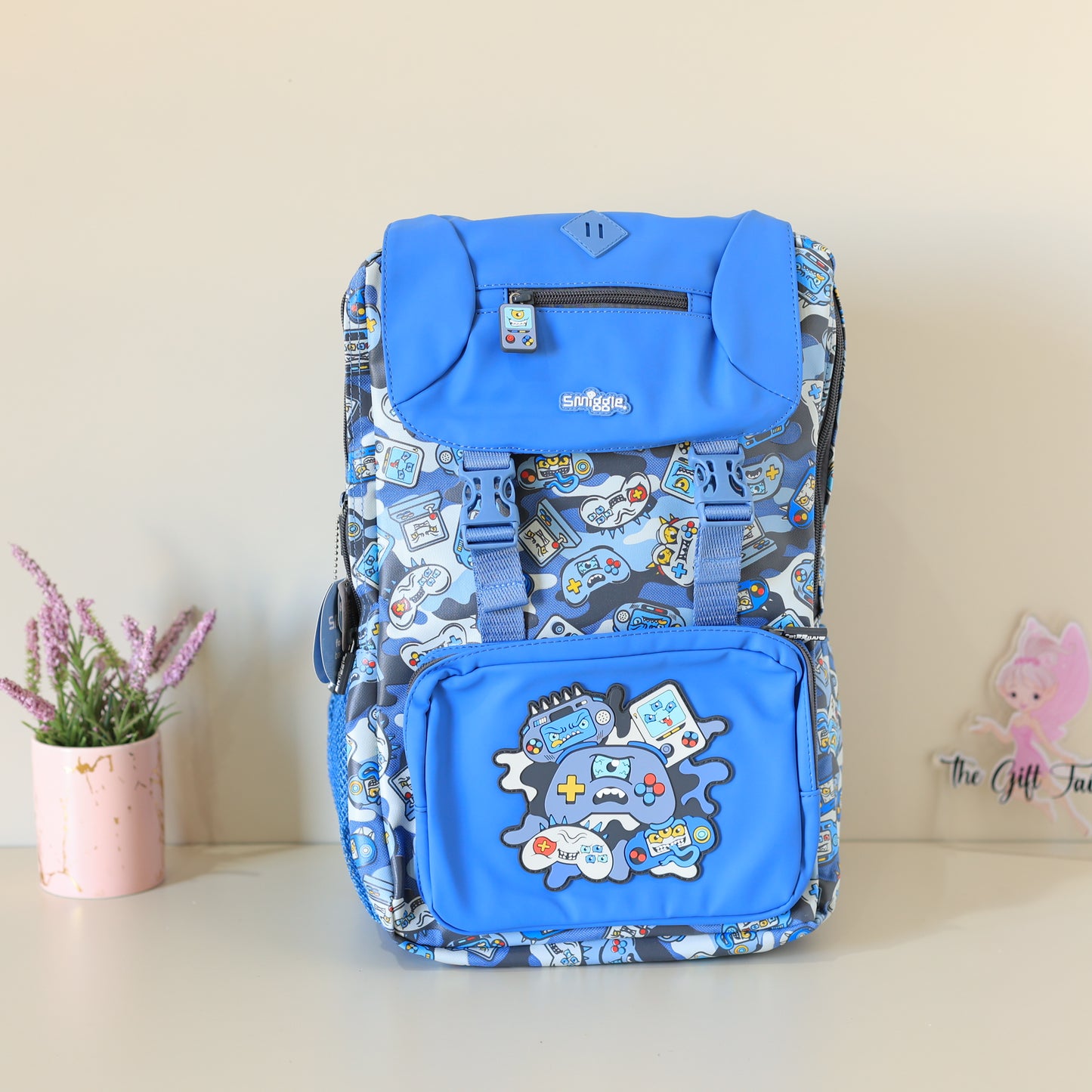 Smiggle Gaming Theme 18" School Backpack – Multi Design