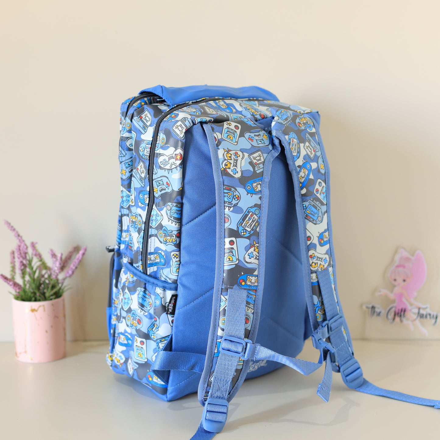 Smiggle Gaming Theme 18" School Backpack – Multi Design