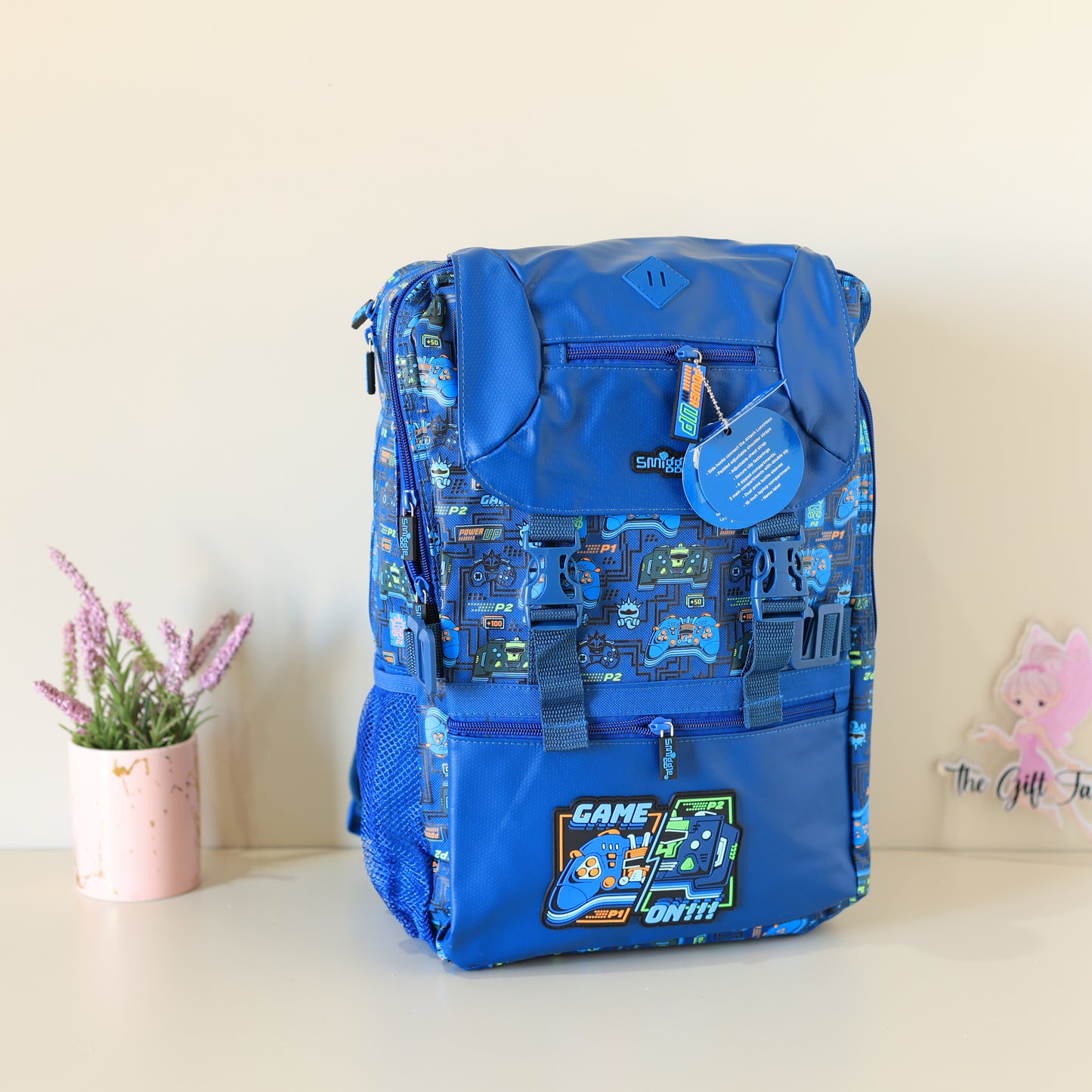 Smiggle Gaming Theme 18" School Backpack – Multi Design