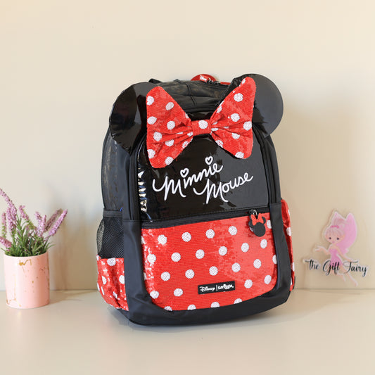 Smiggle Minnie Mouse Sequin School Backpack for Kids