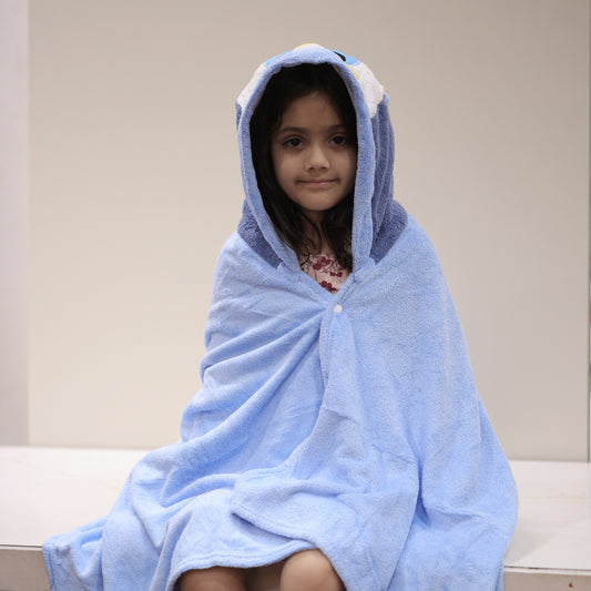 Donald Blue Hooded Soft Towel.