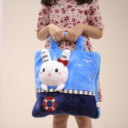 Snuggle Buddy 2-in-1 Baby Blanket | Pillow & Soft Toy with Zipper Cover