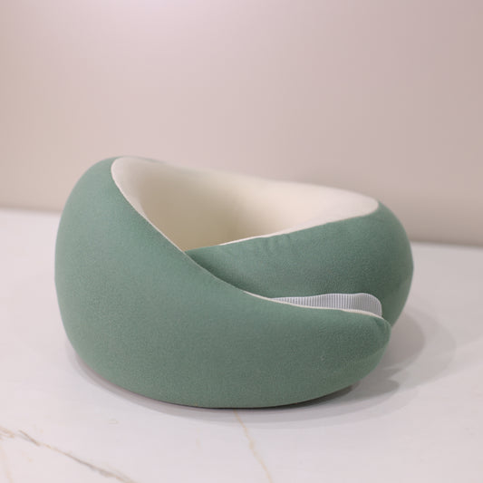 Memory Foam Travel Neck Pillow – Ergonomic Support Cushion