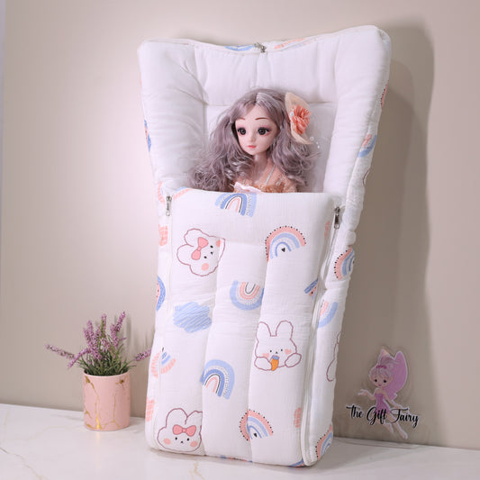 Pure Muslin Cotton Baby Carrier Nest Cum Sleeping Bag