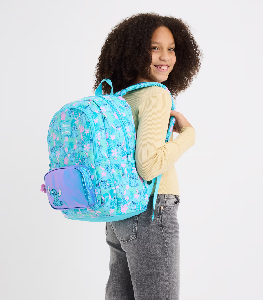 Smiggle Stitch Printed Shoulder School Backpack for Kids